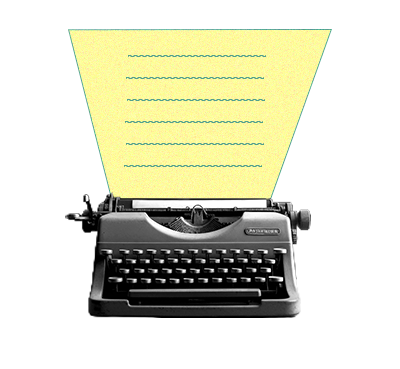 A vintage typewriter is used to present our hotel content writing services.